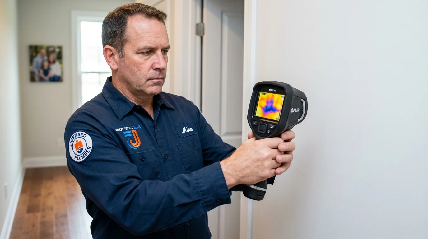 Thermal imaging leak detection by Johns Plumbing LLC in Winton